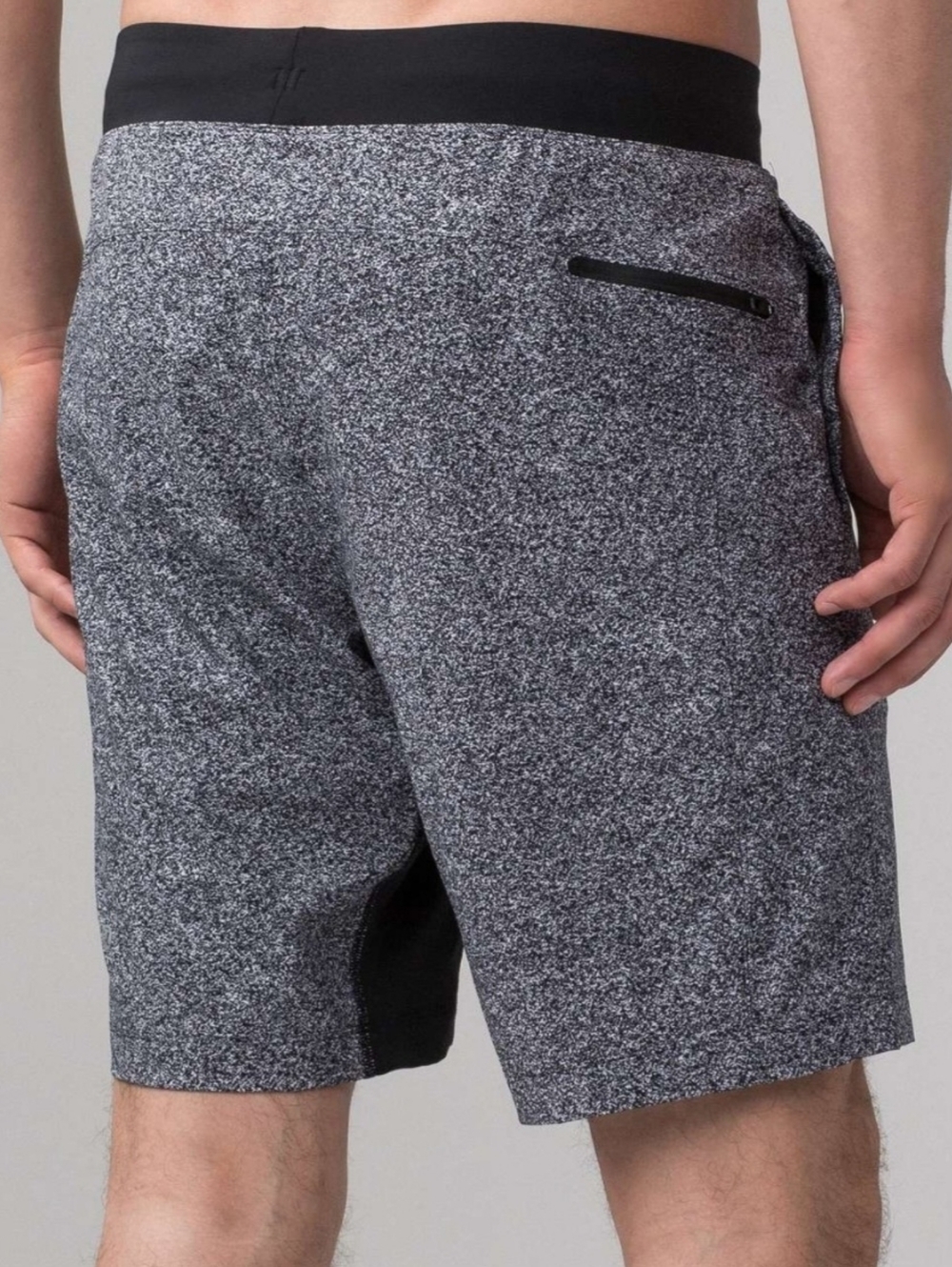 Lululemon Men's T.H.E Short Luxtreme Liner 9"  Grey Athletic with Black Sz M - Picture 2 of 16